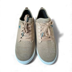 Vessi Beige and Light Blue Men's Sneakers